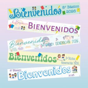 Cartel Bienvenidos - Educación Básica